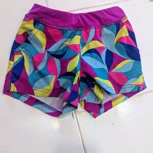 Land's End Swimsuit Board Shorts for Girls XXS, Geo Print
